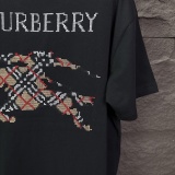 Burberry Classic Embroidered War Horse Logo Short Sleeve Unisex Casual Loose T-shirt