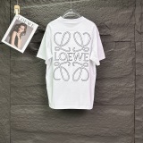 Loewe Classic Embroidery Logo Short Sleeve Unisex Casual Loose T-shirt