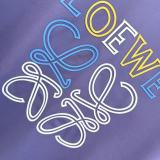 Loewe Classic Offset Logo Short Sleeve Unisex Casual Versatile T-shirt