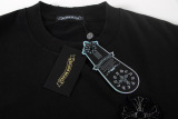 Chrome Hearts Retro Patchwork Embroidered Wash Short Sleeve Couple Casual Versatile T-shirt