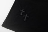 Chrome Hearts Retro Patchwork Embroidered Wash Short Sleeve Couple Casual Versatile T-shirt