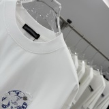 Chrome Hearts 26ss Classic Patchwork Embroidered T-shirt Couple Versatile Loose Short Sleeve
