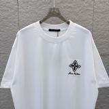 Louis Vuitton 26ss Classic Embroidered Logo T-shirt Couple Versatile Loose Short Sleeve