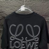 Loewe Classic Embroidery Logo Short Sleeve Unisex Casual Loose T-shirt