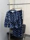 Louis Vuitton 26ss Women's Fashion Full Printed Waist Drawstring Hoodie Set