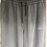 Balenciaga Retro Embroidered Logo Versatile Loose Waist Pants Couple Casual Pants
