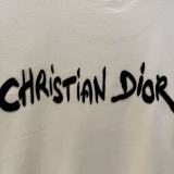 Dior Classic Logo Printed Round Neck T-shirt Couple Casual Loose Short Sleeve