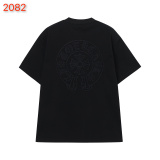 Chrome Hearts 26ss Classic 3D Embroidered Short Sleeve Couple Casual Versatile T-shirt