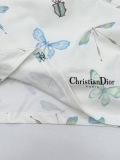 Dior Fashion Butterfly Insect Printed T-shirt Casual Loose Short Sleeve