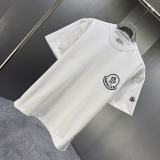 Moncler 26SS Classic Logo Printed Round Neck T-shirt Couple Casual Loose Short Sleeve