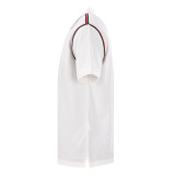 Gucci Classic Embroidered Logo Splicing Ribbon Short Sleeve Polo Shirt