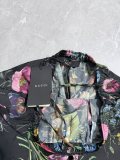 Gucci 26SS Fashion Full Print Plant Flower Print Silkworm Silk Short Sleeve Shirt Casual Shorts Set