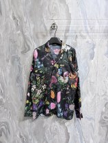 Gucci 26SS Fashion Full Plant Flower Printed Loose Silkworm Silk Long Shirt Gucci 26SS Fashion Full Plant Flower Printed Loose Silkworm Silk Long Shirt