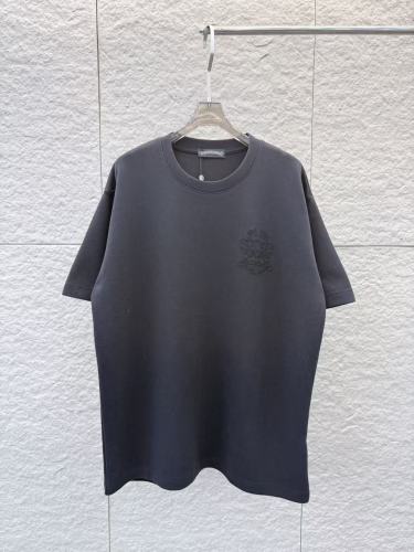 Chrome Hearts 26ss Classic Sanskrit Cross T-shirt Couple Versatile Loose Short Sleeve