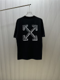 Off White Fashion Arrow Logo Printed T-shirt Unisex Casual Versatile Short Sleeve