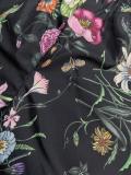 Gucci 26SS Fashion Full Print Plant Flower Print Silkworm Silk Short Sleeve Shirt Casual Shorts Set