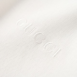 Gucci Classic Embroidered Logo Splicing Ribbon Short Sleeve Polo Shirt