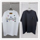 Louis Vuitton 26ss Fashion Bead Embroidered Logo T-shirt Couple Versatile Loose Short Sleeve