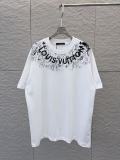 Louis Vuitton 26ss Fashion 3D Embroidered Logo T-shirt Couple Versatile Loose Short Sleeve