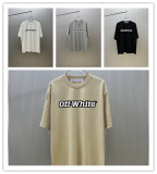 Off White Classic Logo Printed T-shirt Unisex Casual Versatile Short Sleeve