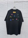 Louis Vuitton 26ss Fashion Bead Embroidered Logo T-shirt Couple Versatile Loose Short Sleeve