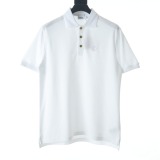 Burberry Classic Embroidered Logo Short Sleeve Collar Polo Shirt
