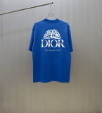 Dior Classic Logo Printed T-shirt Unisex Casual Versatile Short Sleeve