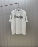 Balenciaga Classic Crack Logo Printed T-shirt Unisex Casual Versatile Short Sleeve