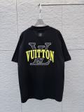 Louis Vuitton 26ss Classic Embroidered Logo T-shirt Couple Versatile Loose Short Sleeve