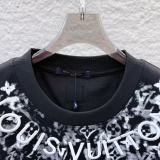 Louis Vuitton 26ss Fashion 3D Embroidered Logo T-shirt Couple Versatile Loose Short Sleeve