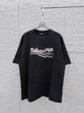 Balenciaga 26ss Classic Embroidered Overlapping Logo T-shirt Couple Versatile Loose Short Sleeve