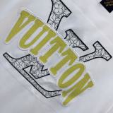 Louis Vuitton 26ss Classic Embroidered Logo T-shirt Couple Versatile Loose Short Sleeve