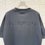 Balenciaga 26ss Classic Embroidered Logo T-shirt Unisex Versatile Loose Short Sleeve