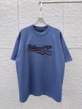 Balenciaga 26ss Classic Embroidered Overlapping Logo T-shirt Couple Versatile Loose Short Sleeve