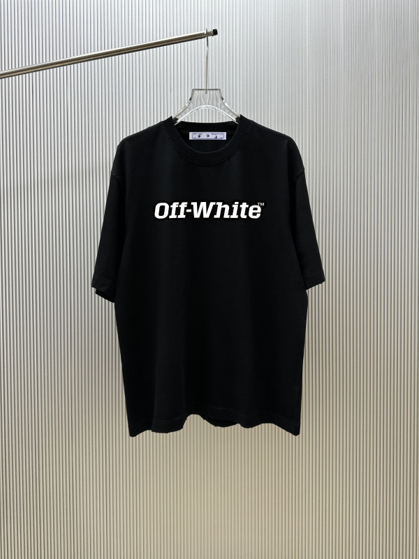 Off White Classic Logo Printed T-shirt Unisex Casual Versatile Short Sleeve