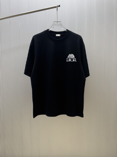 Dior Classic Logo Printed T-shirt Unisex Casual Versatile Short Sleeve