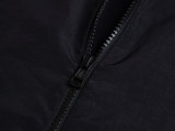 Moncler Classic Color Contrast Splicing Letter Embroidery Hoodie Jacket Couple Versatile Casual Coat