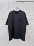 Louis Vuitton 26ss Fashion Bead Embroidered Logo T-shirt Couple Versatile Loose Short Sleeve