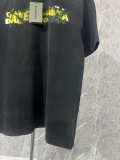 Balenciaga 26SS Personalized Logo Printed Water Washed Short Sleeve Couple Versatile Loose T-shirt
