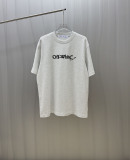 Off White Fashion Arrow Logo Printed T-shirt Unisex Casual Versatile Short Sleeve