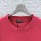 Balenciaga 26ss Classic Embroidered Overlapping Logo T-shirt Couple Versatile Loose Short Sleeve