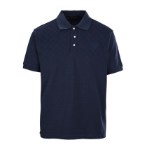 Louis Vuitton Classic Checkerboard Embroidered Logo Pearl Buckle Short Sleeve Polo Shirt Louis Vuitton Classic Checkerboard Embroidered Logo Pearl Buckle Short Sleeve Polo Shirt
