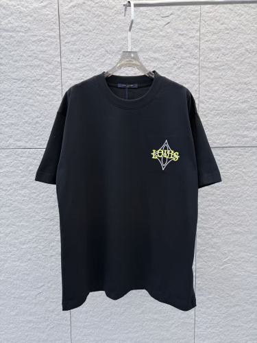 Louis Vuitton 26ss Classic Embroidered Logo T-shirt Couple Versatile Loose Short Sleeve