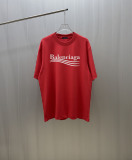 Balenciaga Classic Crack Logo Printed T-shirt Unisex Casual Versatile Short Sleeve
