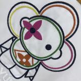 Louis Vuitton 26ss Personalized Embroidered Round Neck T-shirt Couple Versatile Loose Short Sleeve