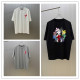 Chrome Hearts Classic Cross Print Washed T-shirt Unisex Casual Versatile Short Sleeve