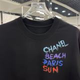 Chanel 26SS Fashion Logo Printed Short Sleeve Unisex Casual Loose T-shirt