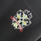 Chrome Hearts 26SS Fashion Embroidered Cross Embroidered Short Sleeve Unisex Casual Round Neck T-shirt