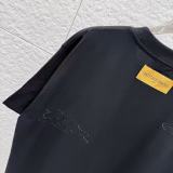 Louis Vuitton 26SS Classic Cloud Logo Embroidered Short Sleeve Unisex Casual Round Neck T-shirt
