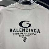 Balenciaga 26SS Classic Offset Logo Short Sleeve Unisex Casual Loose T-shirt